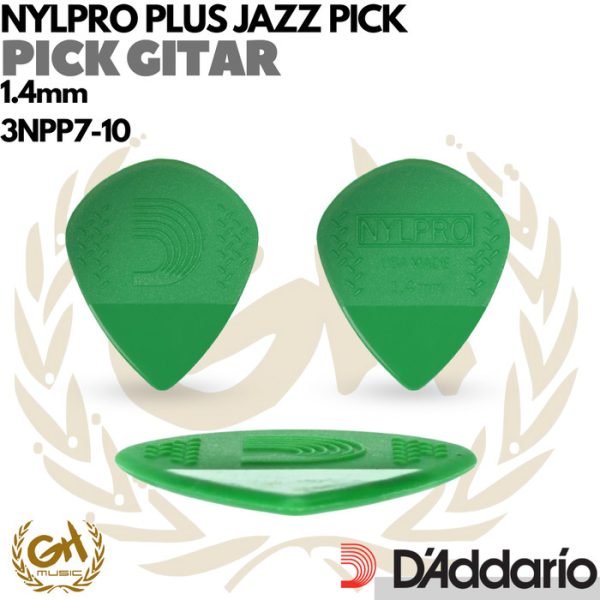 D'ADDARIO NYLPRO PLUS JAZZ PICK GUITAR - PICK GITAR - Image 2