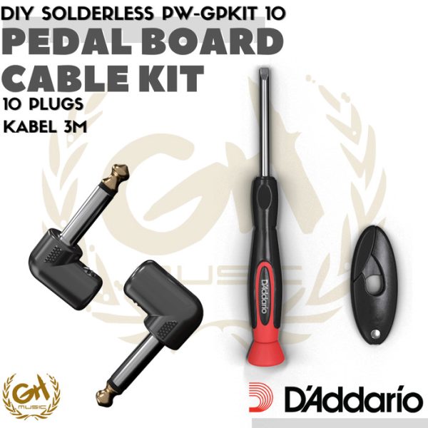 D'ADDARIO PEDAL BOARD AUDIO DIY SOLDERLESS CABLE KIT - PW-GPKIT 10 - Image 2