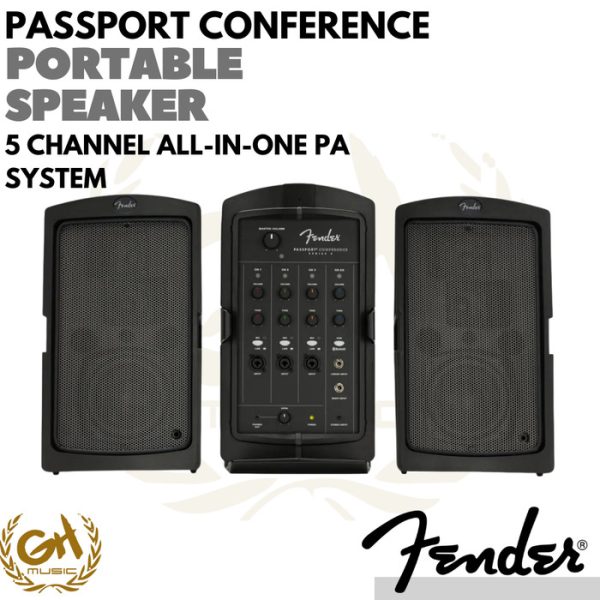 Fender Passport Conference 2 Portable Speaker Power Mixer 175w 5CH - Image 4