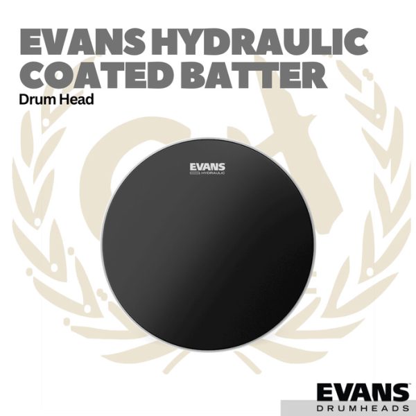 Evans Hydraulic Black Coated Snare Batter Drum Head - Membran Head