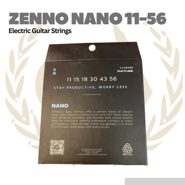 Zenno NANO 1156 Guitar Strings 11-56  - Senar Gitar Elektrik - Image 2