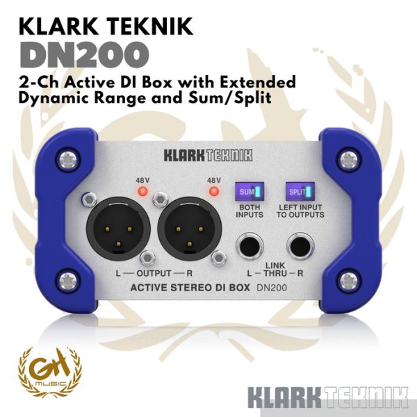 KLARK TEKNIK DN200 V2 Active DI Box with Extended Dynamic Range Aktif - Image 4