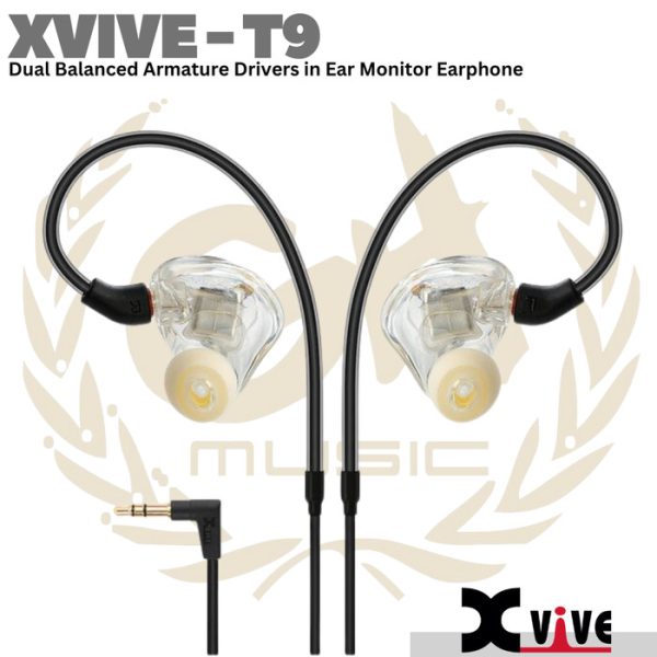 XVIVE T9 Dual Balanced Armature Drivers in Ear Monitor Earphone