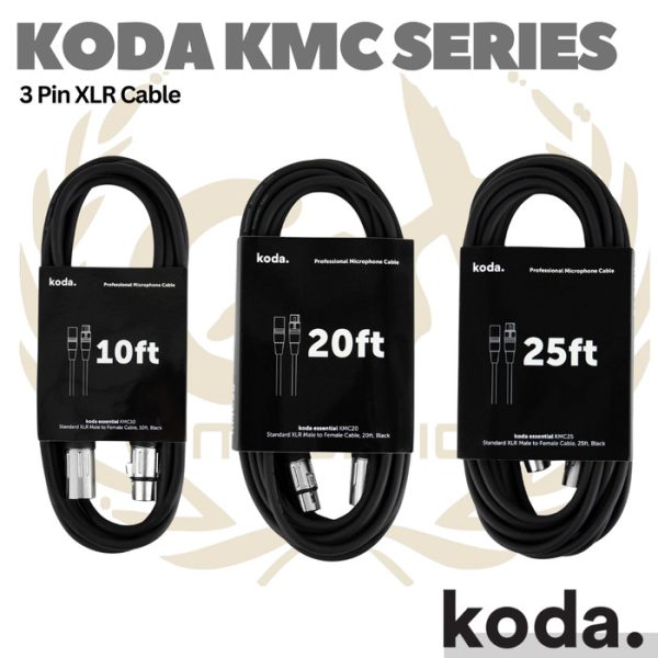 Koda Essential KMC Microphone Cable - Kabel XLR Canon 3pin