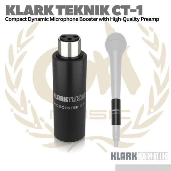 Klark Teknik MIC BOOSTER CT 1 Compact Dynamic Microphone Booster