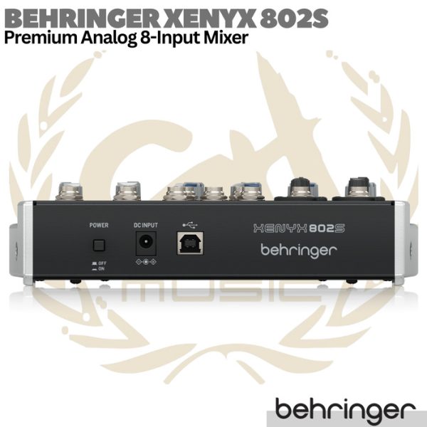 BEHRINGER XENYX 802S Premium Analog 8 Input Audio Mixer | 802USB - Image 2