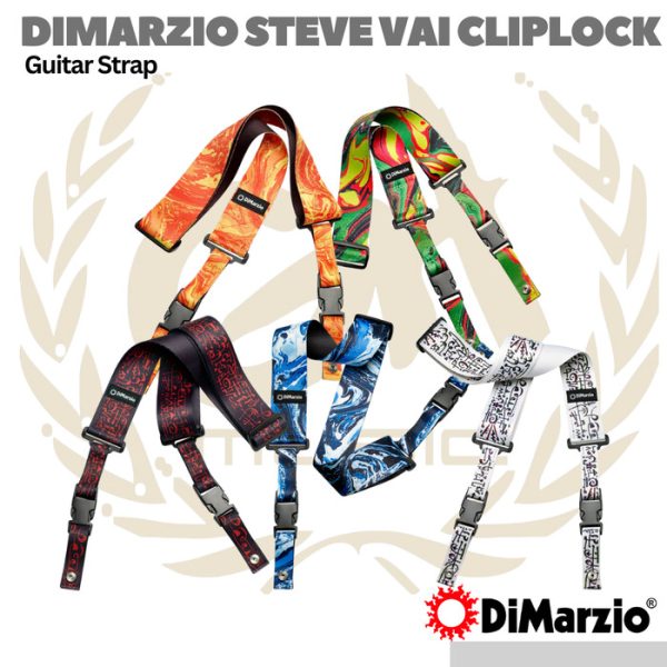 DiMarzio Steve Vai ClipLock Guitar Strap - Strep Gitar Bass