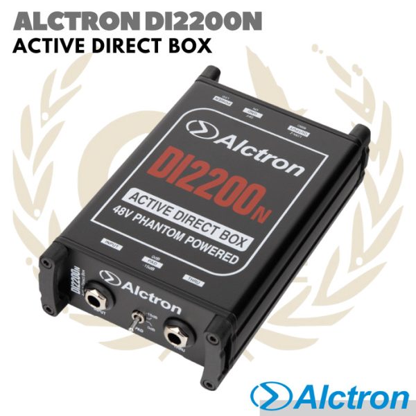 ALCTRON DI2200N Active Direct Box 48V Phantom Powered | DI Aktif