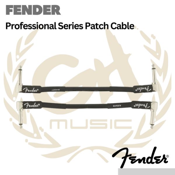 Fender Professional Series Patch Cable 6 in - Kabel Jumper Efek 2pcs - Image 2