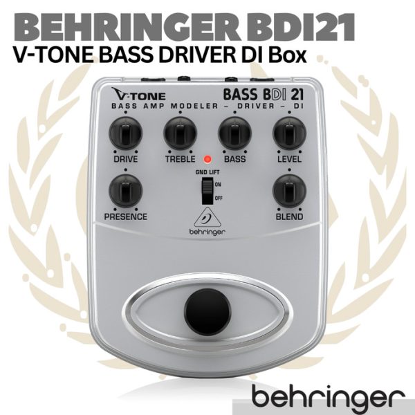 BEHRINGER BDI21 V-TONE BASS DRIVER DI Box | Bass Amp Modeler / Preamp