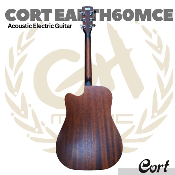 Cort Earth 60 MCE Acoustic Electric Guitar - Gitar Akustik Elektrik - Image 2