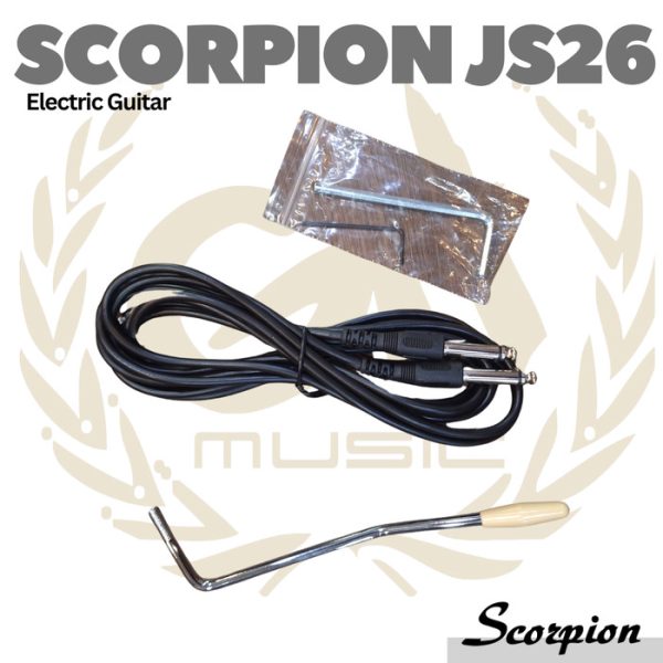 SCORPION JS26 Black Jaguar Series Electric Guitar | Gitar Jazzmaster - Image 3