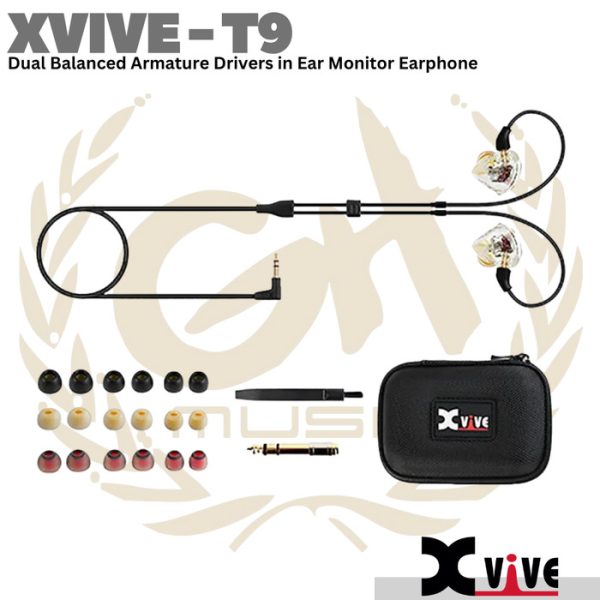 XVIVE T9 Dual Balanced Armature Drivers in Ear Monitor Earphone - Image 3