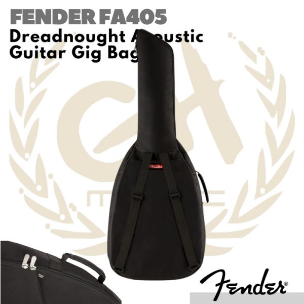 Fender FA405 Dreadnought Acoustic Guitar Gig Bag | Tas Gitar Akustik - Image 3