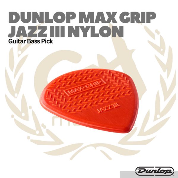 Dunlop Max Grip JAZZ III Nylon Pick Isi 6 - Pick Gitar Bass - Image 2