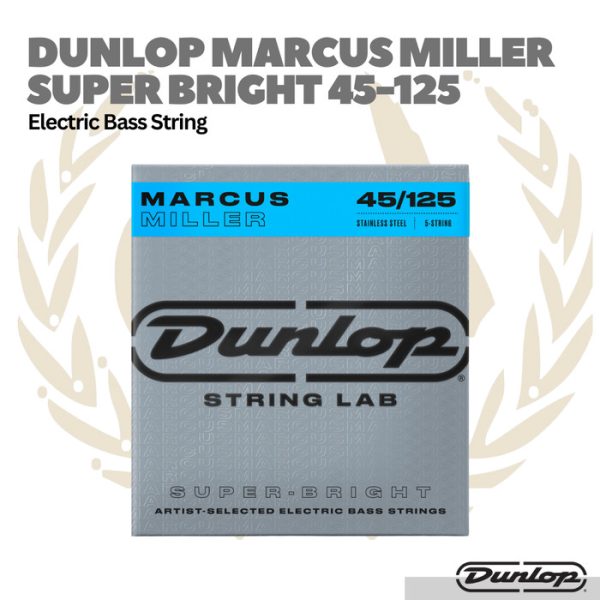 Dunlop MARCUS MILLER DBMMS45125 SUPER BRIGHTBASS STRINGS 5-STRING 45-125