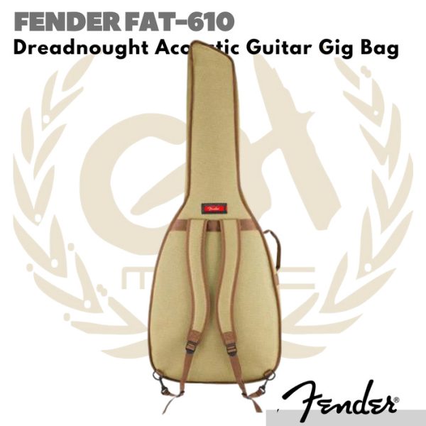 Fender FAT610 Dreadnought Acoustic Guitar Gig Bag | Tas Gitar Akustik - Image 2