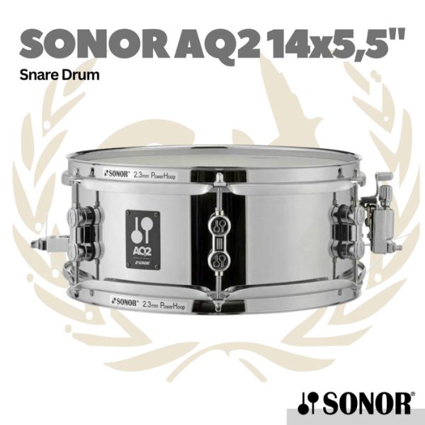 Sonor AQ2 Steel Snare Drum - Senar Drum