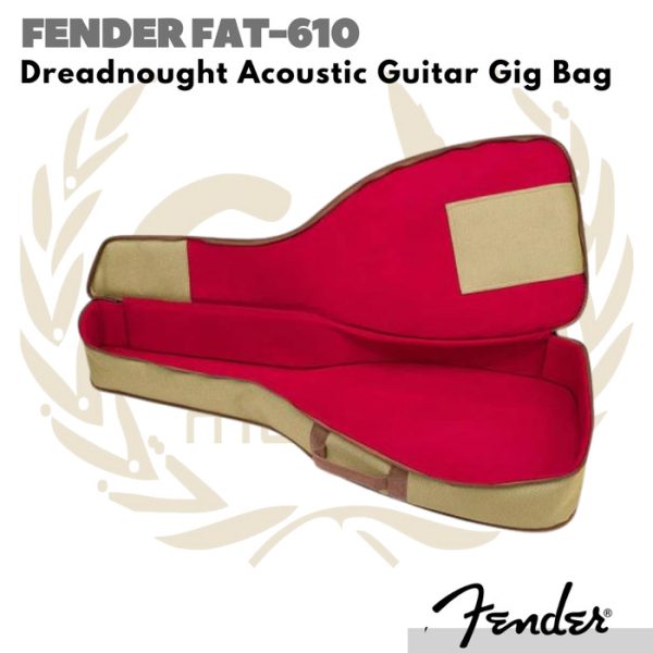 Fender FAT610 Dreadnought Acoustic Guitar Gig Bag | Tas Gitar Akustik - Image 3