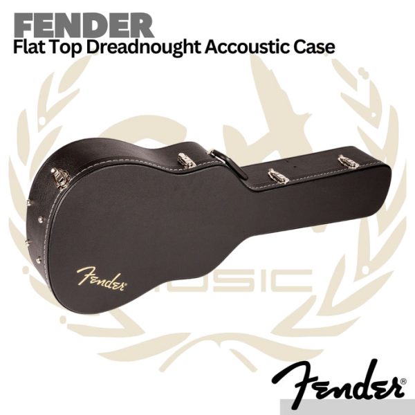 Fender Flat-Top Dreadnought Acoustic Guitar Case - Hardcase Gitar