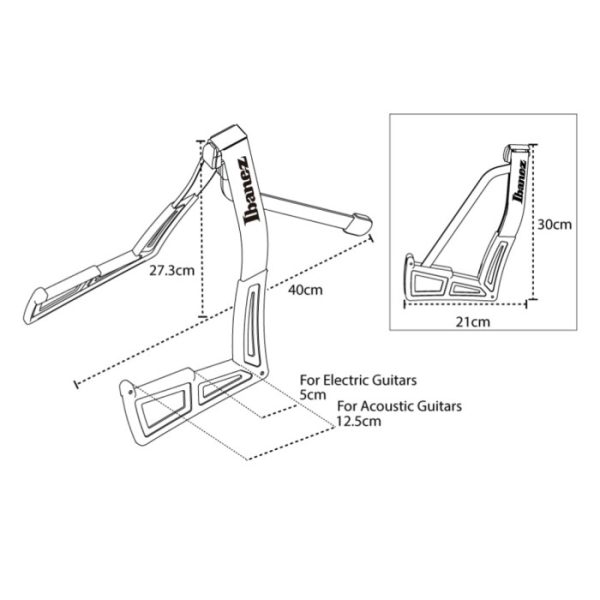 Ibanez ST101 Portable Guitar Stand - Stand Gitar Lantai - Image 5