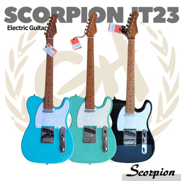 SCORPION JT23 Black Jaguar Series Electric Guitar | Gitar Listrik Tele - Image 2