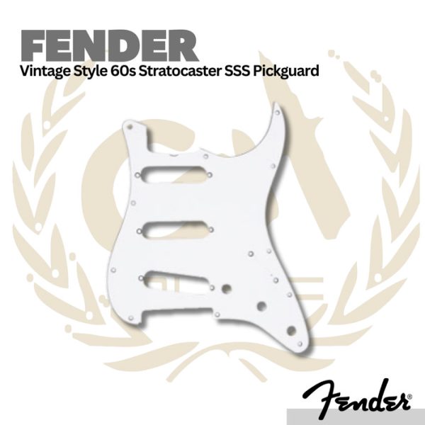 Fender 11-Hole Vintage Style 60s Stratocaster SSS Pickguard 3-Ply