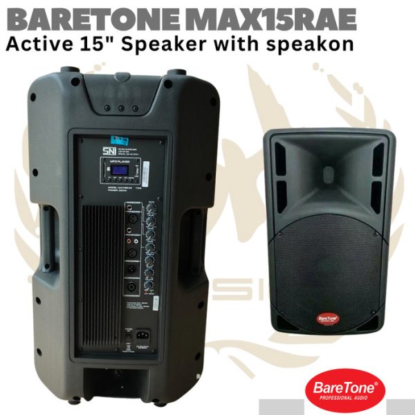 BARETONE MAX15RAE  15″ Active Speaker with Speakon | Spiker Aktif - Image 2