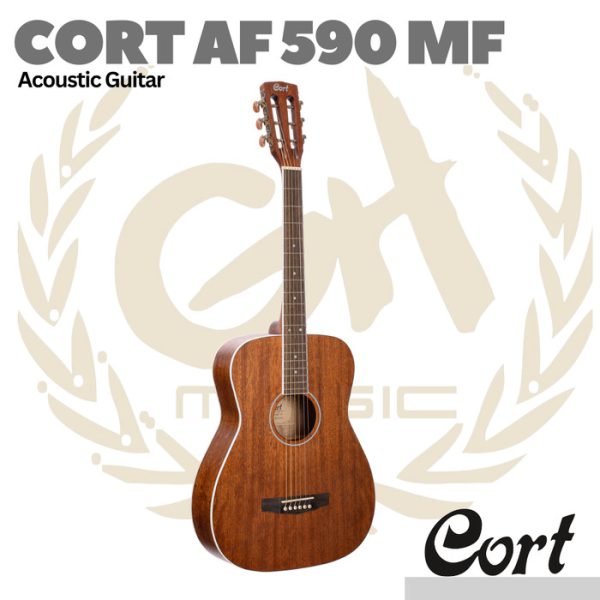 Cort AF590MF Acoustic Guitar w/Bag - Gitar Akustik AF 590MF