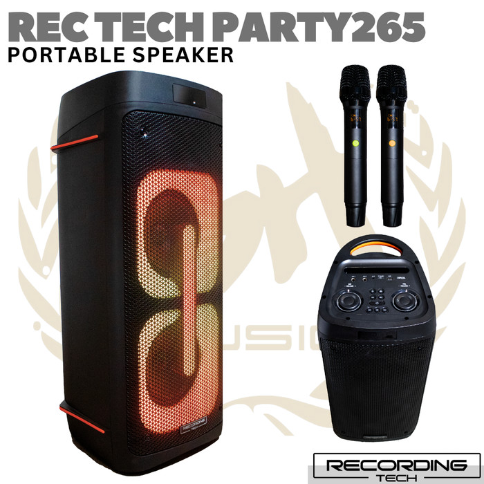 RECORDING TECH PARTY-265 120W Portable Speaker | Partybox Mini Karaoke