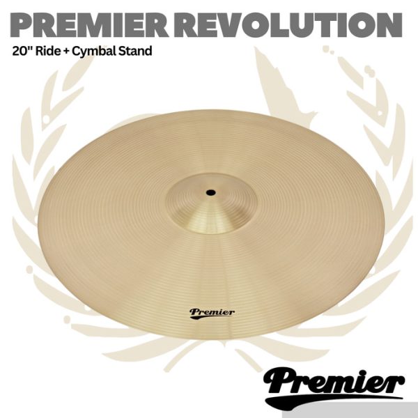 Premier Revolution 20" Ride Cymbal and Boom Stand Expansion Pack - Image 3