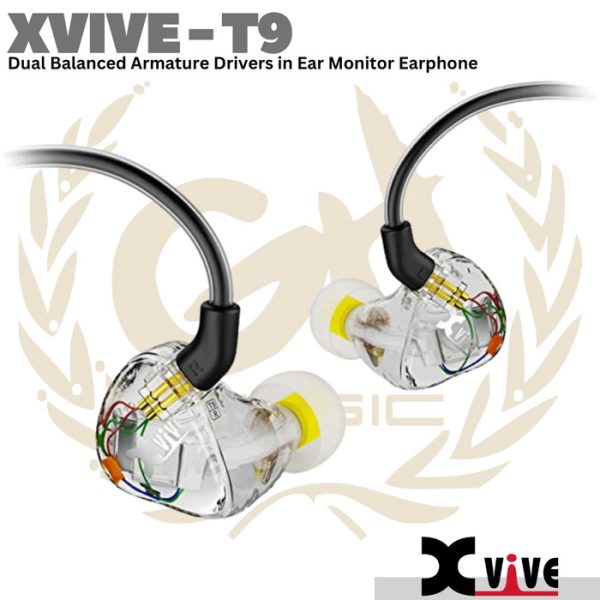 XVIVE T9 Dual Balanced Armature Drivers in Ear Monitor Earphone - Image 2