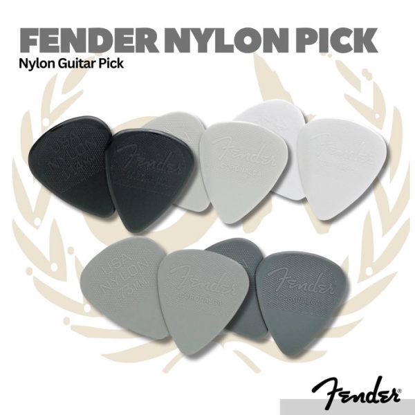 Fender Nylon Guitar Picks 351 Shape 12-Pack - Pick Gitar Bass