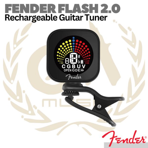 FENDER FLASH 2.0 Rechargeable Guitar Bass Violin Ukulele Tuner - Image 3