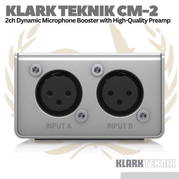 Klark Teknik MIC BOOSTER CM-2 2 Channel Dynamic Microphone Booster - Image 3