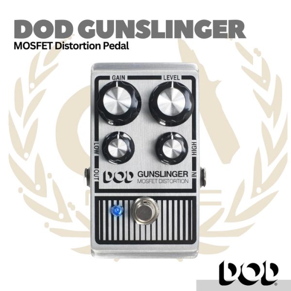 DOD Gunslinger MOSFET Distortion Effect Pedal - Efek Gitar