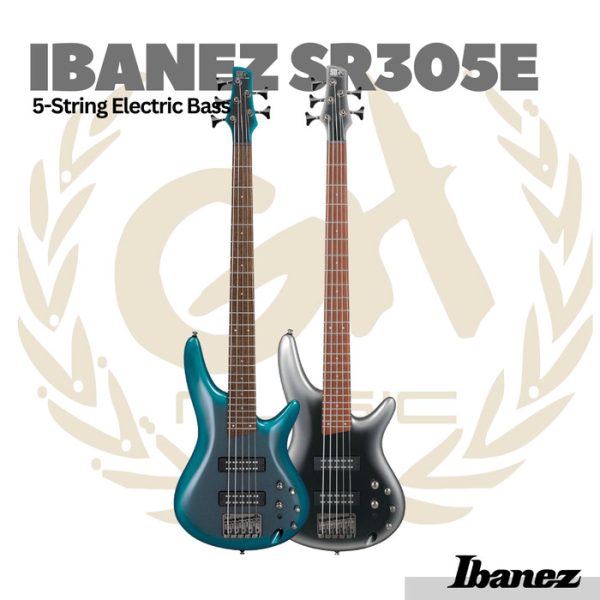 Ibanez SR305E 5-String Electric Bass Guitar - Bass Elektrik