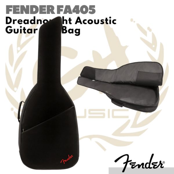 Fender FA405 Dreadnought Acoustic Guitar Gig Bag | Tas Gitar Akustik