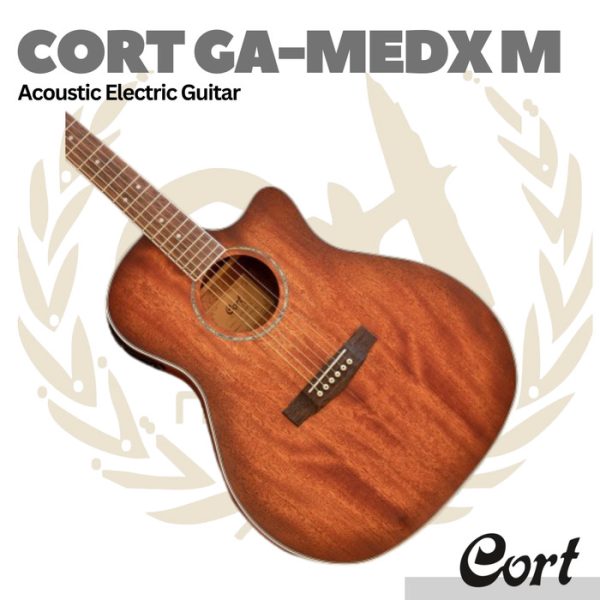 Cort GA-MEDX M Acoustic Electric Guitar - Gitar Akustik Elektrik GAMEDX-M - Image 2