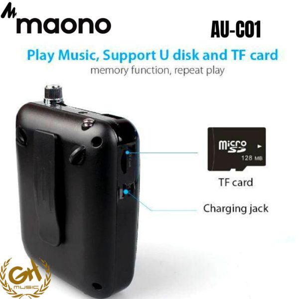 Maono AU-C01 Portable Rechargeable Voice Amplifier with FM Radio - Image 5