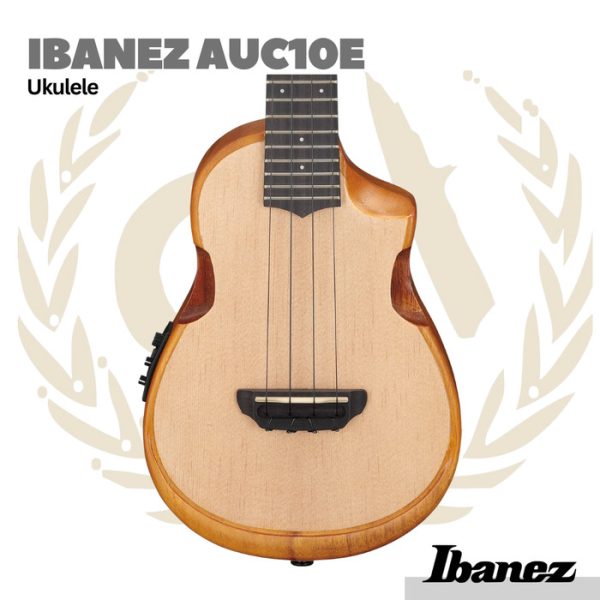 Ibanez AUC10E Ukulele w/Gig Bag - Gitar Lele - Image 3