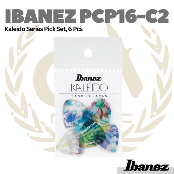 IBANEZ PCP16-C2 Kaleido Series Guitar Pick Set 6pcs | Pik Gitar Bass