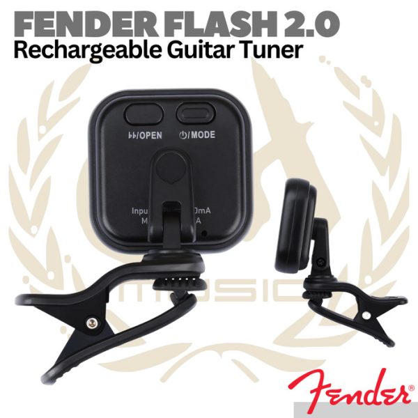 FENDER FLASH 2.0 Rechargeable Guitar Bass Violin Ukulele Tuner - Image 2