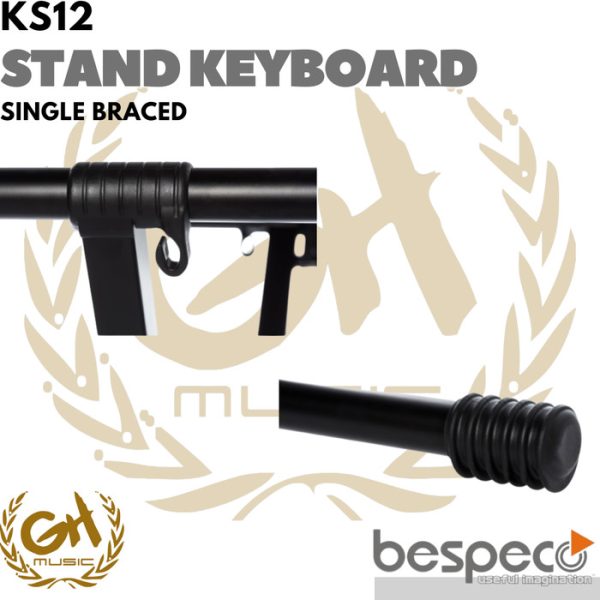 BESPECO KS12 SINGLE BRACED KEYBOARD STAND - Image 3