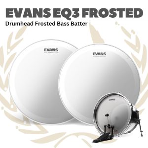 EVANS EQ3 Frosted Bass Drumhead Batter - Membran Bass Drum Frosted - 22inch - BD22GB3C