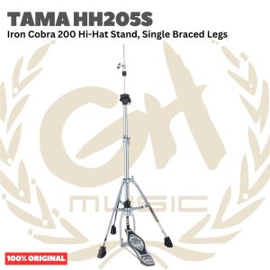 TAMA HH205S Iron Cobra 200 Hi-Hat Stand, Single Braced Legs - Stand Hi-hat Drum Original Asli
