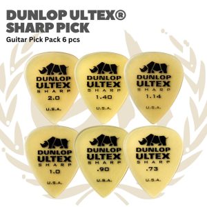 Dunlop Ultex Sharp Guitar Pick Pack 6 pcs - Pick Gitar - 0.90mm
