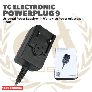 TC Electronic Powerplug 9 Universal Power Supply with Worldwide Power Adaptors 9 Volt - Adaptor untuk Efek Alat Musik Original Asli