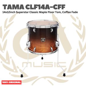 TAMA CLF14A-CFF 14x12inch Superstar Classic Maple Floor Tom, Coffee Fade - Senar Tom Drum | CLF14ACFF