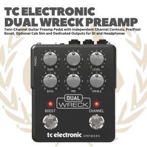 TC Electronic Dual Wreck Preamp - Efek Gitar Bass Pedal